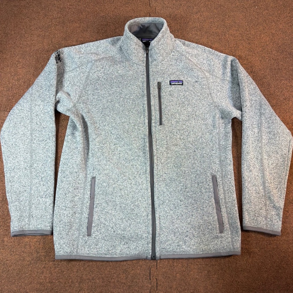Patagonia Better Sweater Full Zip Fleece Jacket Mens Large Gray 25528 Heathered